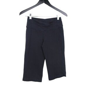 Lululemon Luon Astro Crossover Cropped Black Wide Leg Legging Pants Size 6